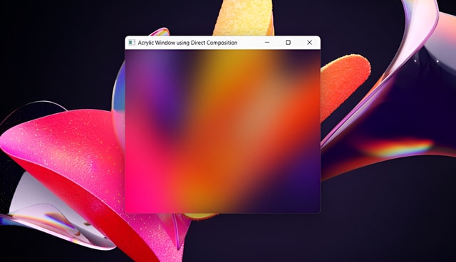 Win32 Acrylic Effect